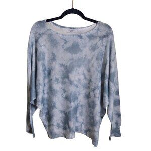 Luisa Ricci Made In Italy Pale Blue White Tie Dye Sweater Size L